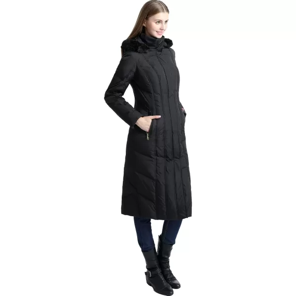 BGSD Women Tabby Waterproof Hooded Long Down Coat Novelty Winter Jacket  Regular amp PlusBlack