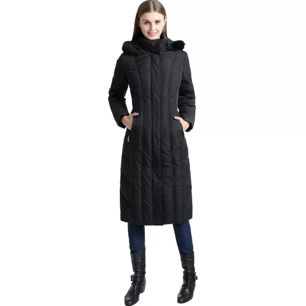 BGSD Women Tabby Waterproof Hooded Long Down Coat Novelty Winter Jacket  Regular amp PlusBlack