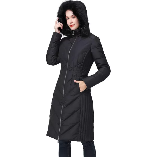 BGSD Women Waterproof Hooded Long Down Coat Novelty Winter Jacket  Regular amp Plus SizeBlack