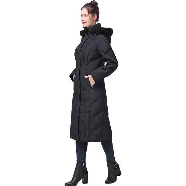 BGSD Women Waterproof Hooded Long Down Coat Novelty Winter Jacket  Regular amp PlusBlack