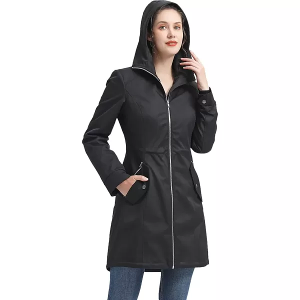 BGSD Women Waterproof Insulated Hooded Parka Rain Coat  Regular amp Plus SizeBlack