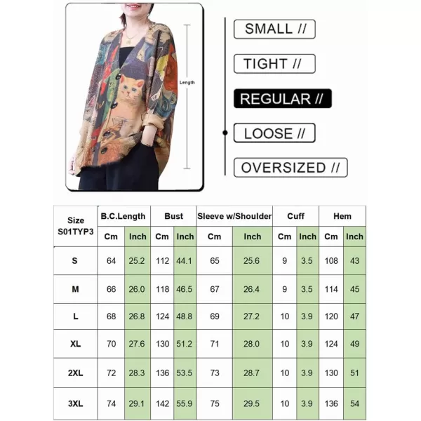 YESNO Cardigan Sweaters for Women Open Front Sweater Graphic V Neck Knit Tops with Pockets S01TYP3Y S01 Cr31 Cardigan V Neck