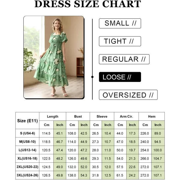 YESNO Womens 2023 Summer Casual Floral Dress Square Neck Puff Short Sleeve Cinched Waist Maxi Dress with Pockets E11Blue  Plaid