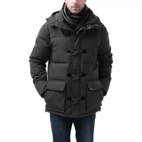 BGSD Men Connor Hooded Waterproof Toggle Down Parka Winter CoatBlack