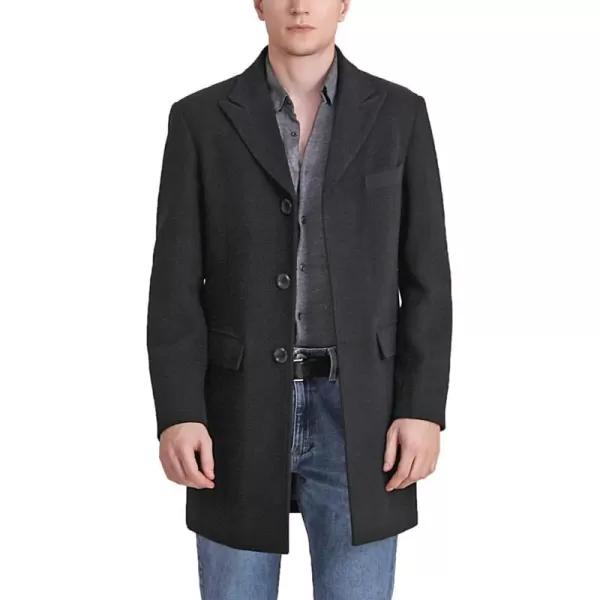 BGSD Men Marc Wool Blend Walker Coat  Regular and Big amp TallBlack