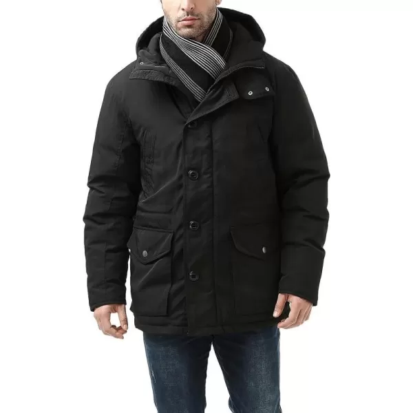 BGSD Men Tommy Hooded Waterproof Down Parka Winter Coat  Regular amp TallBlack