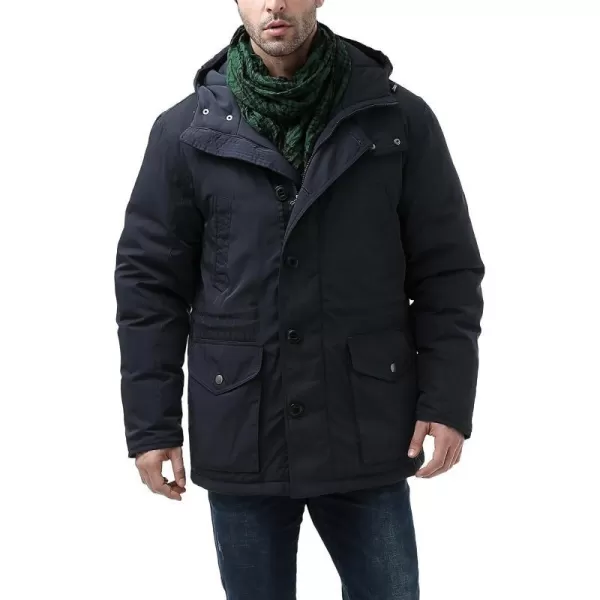 BGSD Men Tommy Hooded Waterproof Down Parka Winter Coat  Regular amp TallNavy