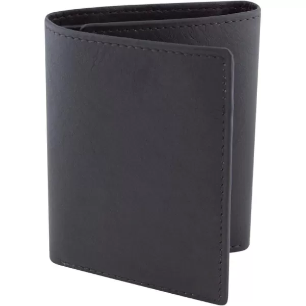 BGSD Mens Dark Brown Classic Leather Trifold WalletBGSD Mens Dark Brown Classic Leather Trifold Wallet