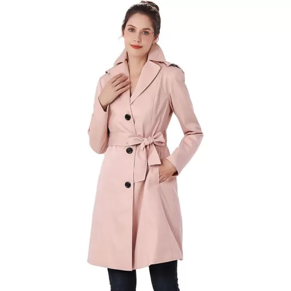 BGSD Women Aleah Waterproof Hooded Trench Coat  Regular amp Plus SizeBlush