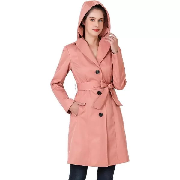 BGSD Women Aleah Waterproof Hooded Trench Coat  Regular amp Plus SizeGuava