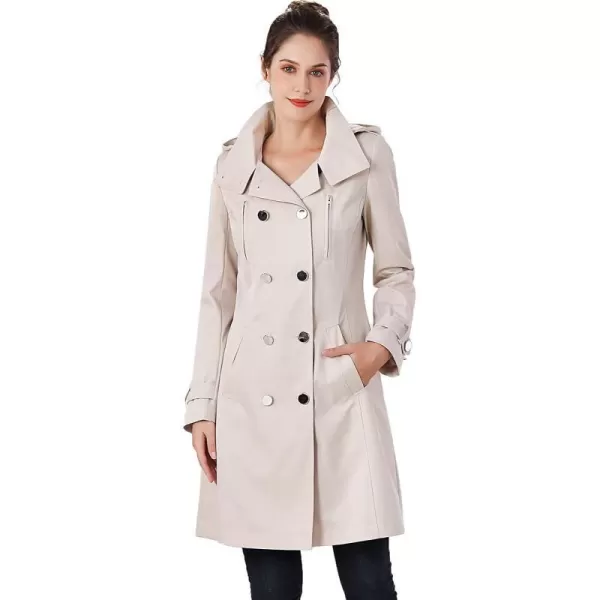 BGSD Women Amari Waterproof Hooded Trench Coat  Regular amp Plus SizeBiscuit