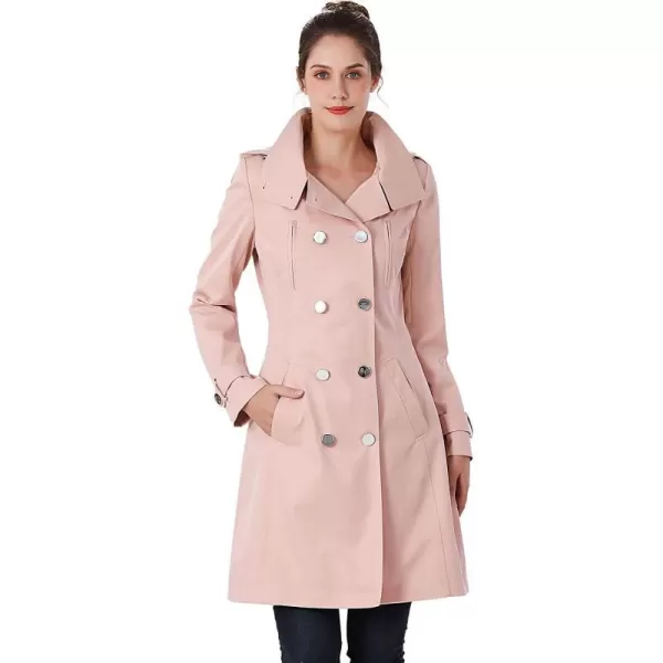 BGSD Women Amari Waterproof Hooded Trench Coat  Regular amp Plus SizeBlush