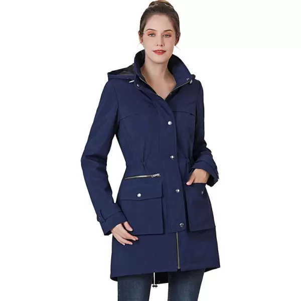 BGSD Women Amelia Waterproof Hooded Parka Coat with Removable Liner  Regular amp Plus SizeNavy