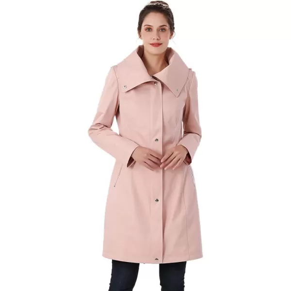 BGSD Women Anais Waterproof Hooded Rain Jacket Ourdoor Windbreaker Parka Coat  Regular amp Plus SizeBlush