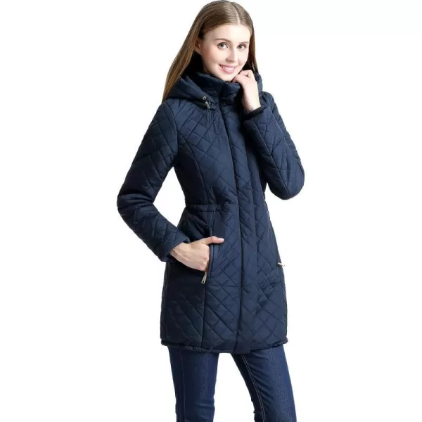 BGSD Women Angela Waterproof Quilted Parka Coat Novelty Winter Jacket  Regular amp Plus SizeNavy