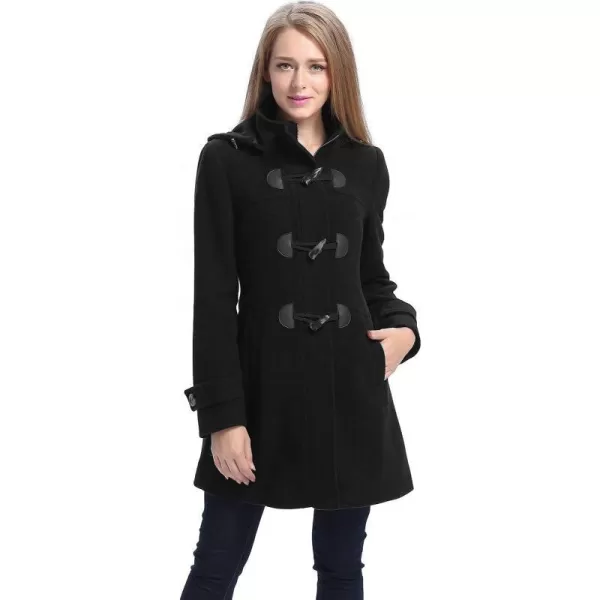 BGSD Women Daisy Wool Toggle Coat Regular amp Plus Size amp PetiteBlack