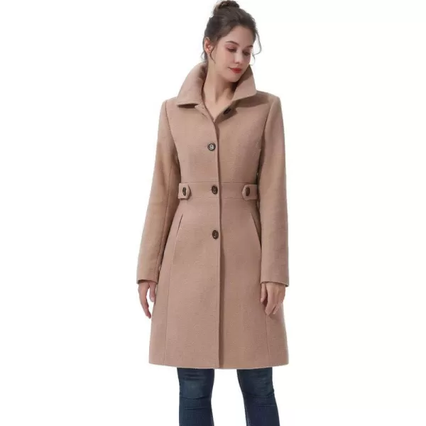 BGSD Women Eve Wool Walking Coat Regular amp Plus Size amp PetiteCamel