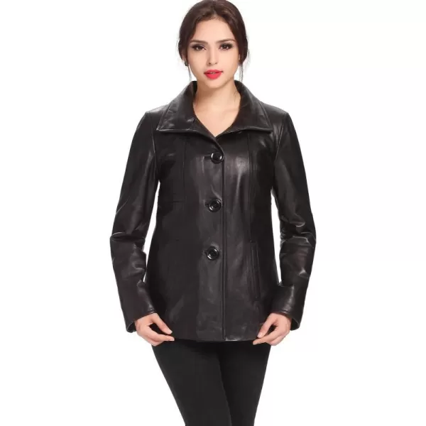 BGSD Women Evelyn Lambskin Leather Jacket Regular amp Plus Size amp PetiteBlack