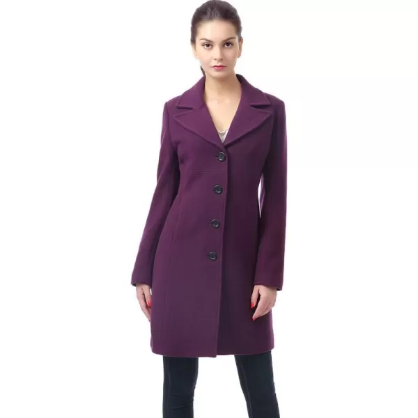 BGSD Women Joan Wool Walking Coat Amethyst LargeBGSD Women Joan Wool Walking Coat Amethyst Large