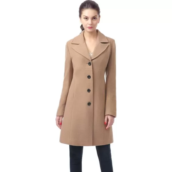 BGSD Women Joan Wool Walking Coat Regular amp Plus Size amp PetiteCamel