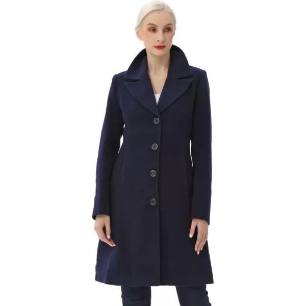 BGSD Women Joan Wool Walking Coat Regular amp Plus Size amp PetiteNavy