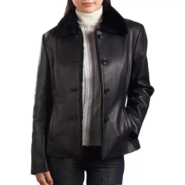 BGSD Women Kare Lambskin Leather Jacket Regular amp Plus Size amp PetiteBlack