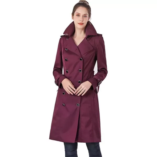 BGSD Women Karla Waterproof Trench Coat  Regular amp Plus SizeGrape Wine