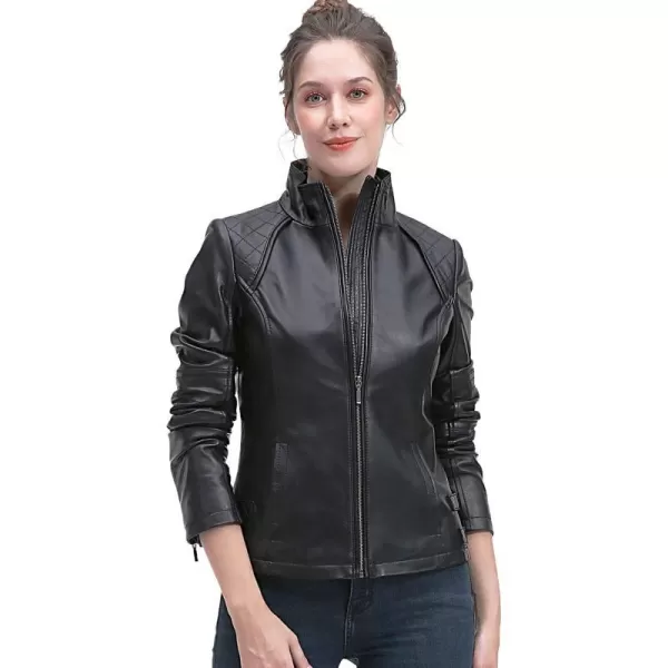 BGSD Women Kate New Zealand Lambskin Leather Jacket Regular amp Plus Size amp PetiteBlack