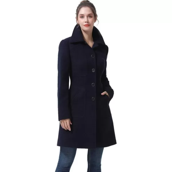 BGSD Women Kim Wool Walking Coat Regular amp Plus Size amp PetiteBlack