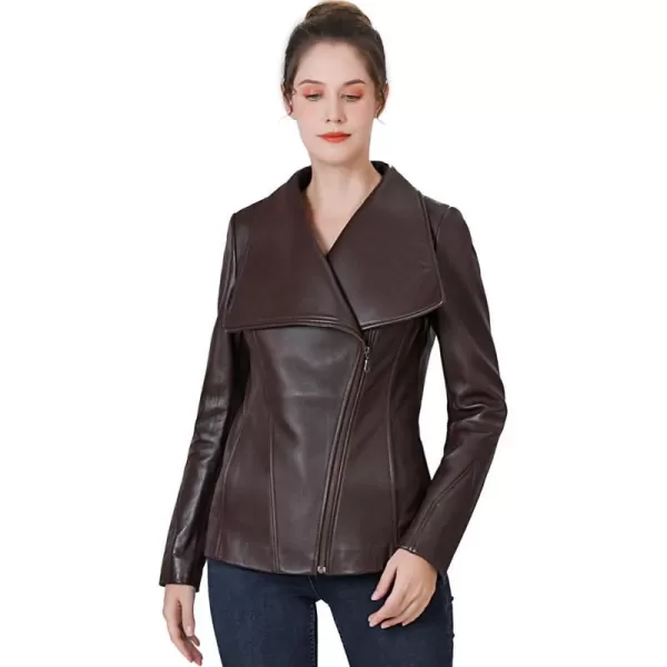 BGSD Women Mara Lambskin Leather Jacket Regular amp Plus Size amp PetiteEspresso