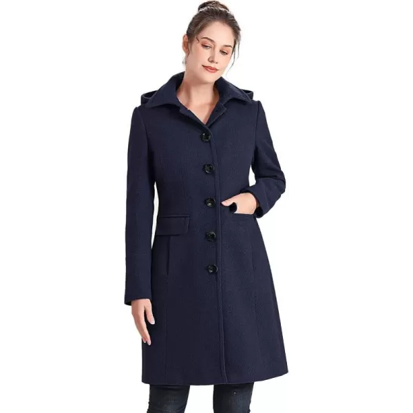 BGSD Women Mea Wool Walker Coat Regular amp Plus Size amp PetiteNavy