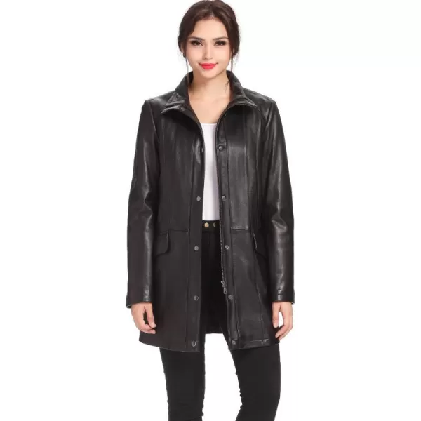 BGSD Women Rachel New Zealand Lambskin Leather Coat Black SmallBGSD Women Rachel New Zealand Lambskin Leather Coat Black Small