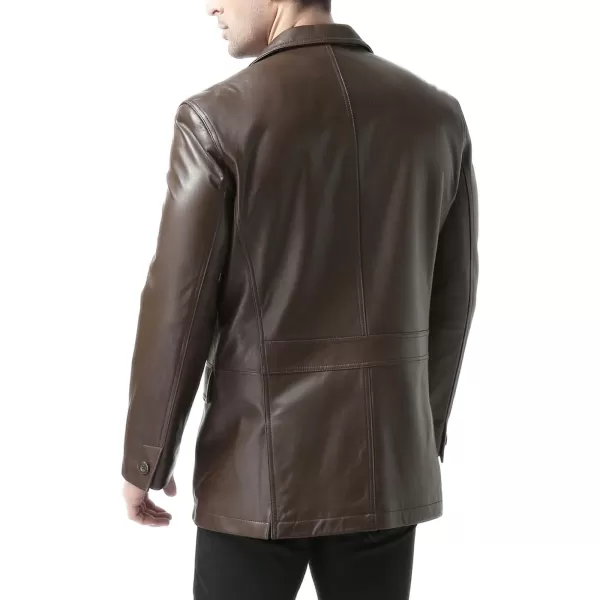 BGSD Men Jacob 2Button New Zealand Lambskin Leather Blazer Sport Coat Jacket Also available in Big and Tall and ShortEspresso