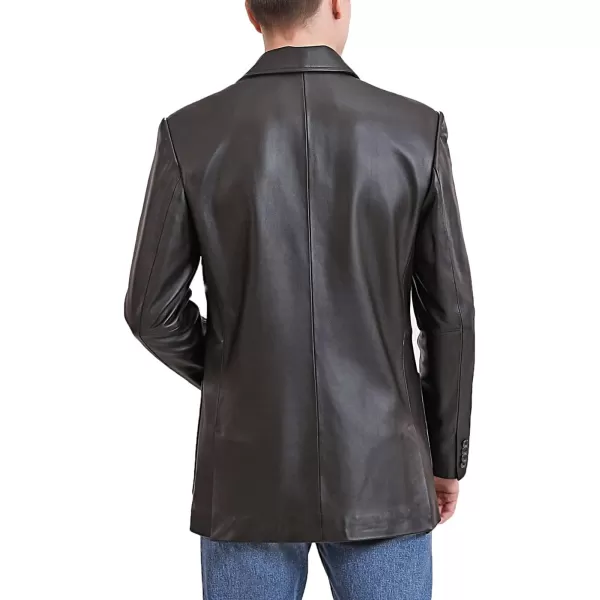 BGSD Men Kai 2Button Lambskin Leather Blazer Sport Coat Jacket Also available in Big and Tall and ShortBrown