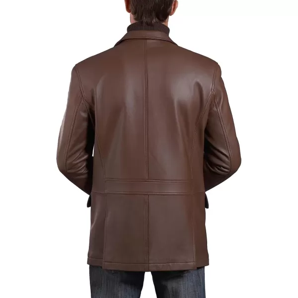 BGSD Men Grant 2Button Leather Blazer Sport Coat Jacket Also available in Big and Tall and ShortEspresso