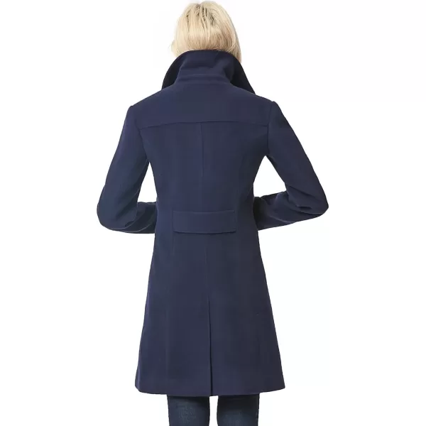 BGSD Women Anna Wool Blend Walking Coat Also available in Plus Size and PetiteNavy