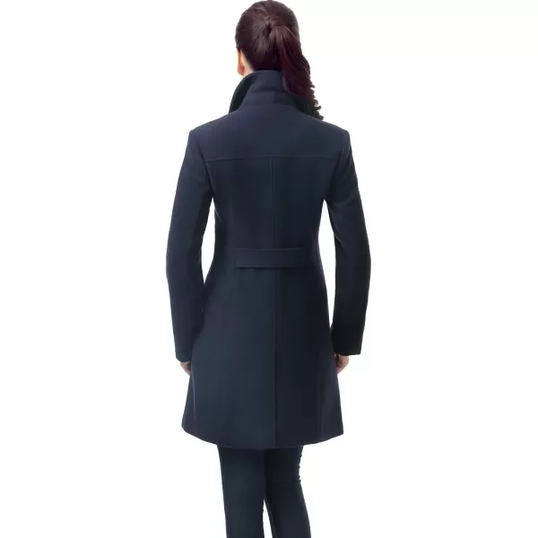 BGSD Women Elizabeth Wool Blend Walking Coat Also available in Plus Size and PetiteNavy