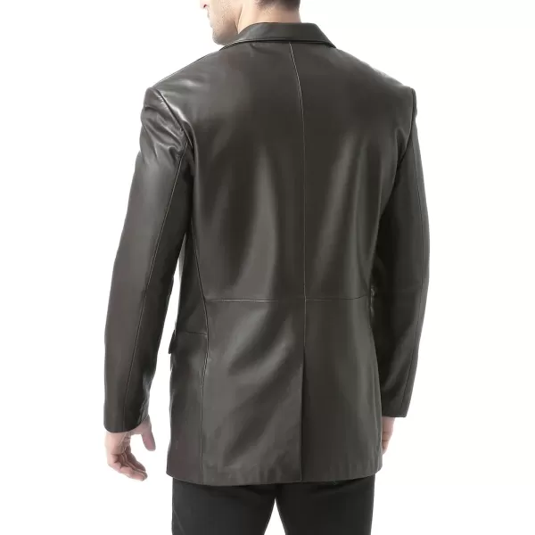 imageBGSD Men Edward 2Button Lambskin Leather Blazer Sport Coat Jacket Also available in Big and Tall and ShortEspresso