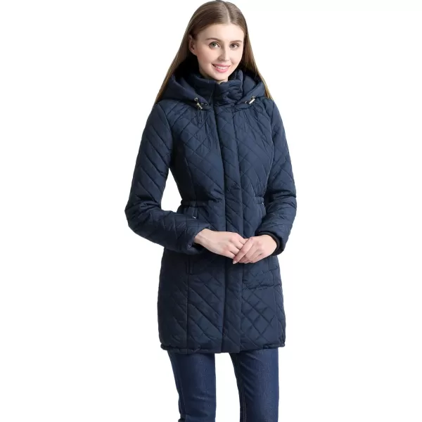 imageBGSD Women Angela Waterproof Quilted Parka Coat Novelty Winter Jacket  Regular ampamp Plus SizeNavy