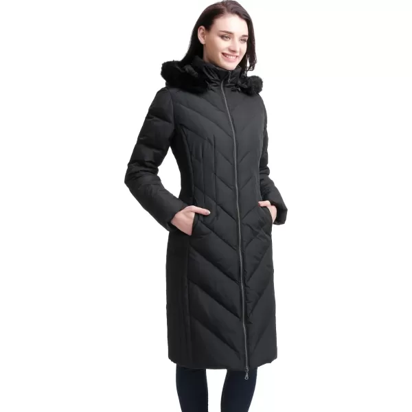 imageBGSD Women Marlene Waterproof Hooded Long Down Coat Novelty Winter Jacket  Regular ampamp Plus SizeBlack