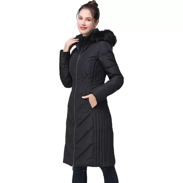 imageBGSD Women Waterproof Hooded Long Down Coat Novelty Winter Jacket  Regular ampamp Plus SizeBlack