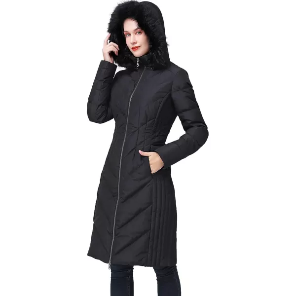 imageBGSD Women Waterproof Hooded Long Down Coat Novelty Winter Jacket  Regular ampamp Plus SizeBlack