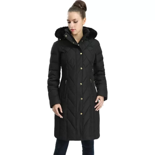 imageBGSD Women Addi Waterproof Hooded Long Down Parka Coat Novelty Winter Jacket  Regular ampamp Plus SizeBlack