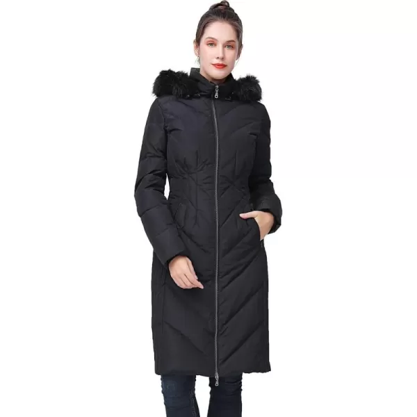 imageBGSD Women Waterproof Hooded Long Down Coat Novelty Winter Jacket  Regular ampamp Plus SizeBlack