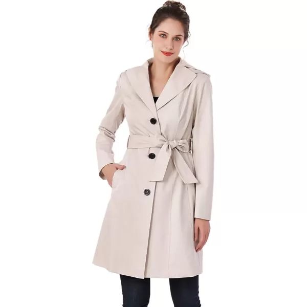 imageBGSD Women Aleah Waterproof Hooded Trench Coat  Regular ampamp Plus SizeBiscuit