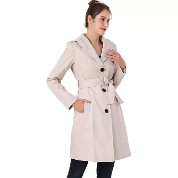 imageBGSD Women Aleah Waterproof Hooded Trench Coat  Regular ampamp Plus SizeBiscuit