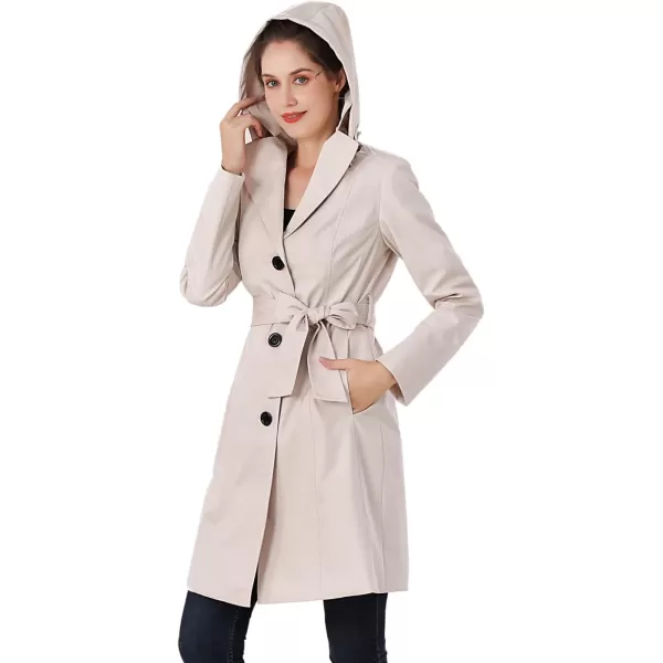 imageBGSD Women Aleah Waterproof Hooded Trench Coat  Regular ampamp Plus SizeBiscuit