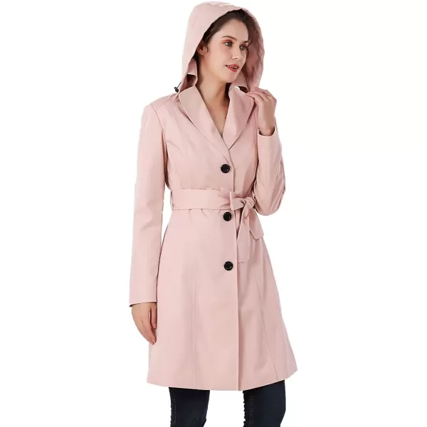 imageBGSD Women Aleah Waterproof Hooded Trench Coat  Regular ampamp Plus SizeBlush