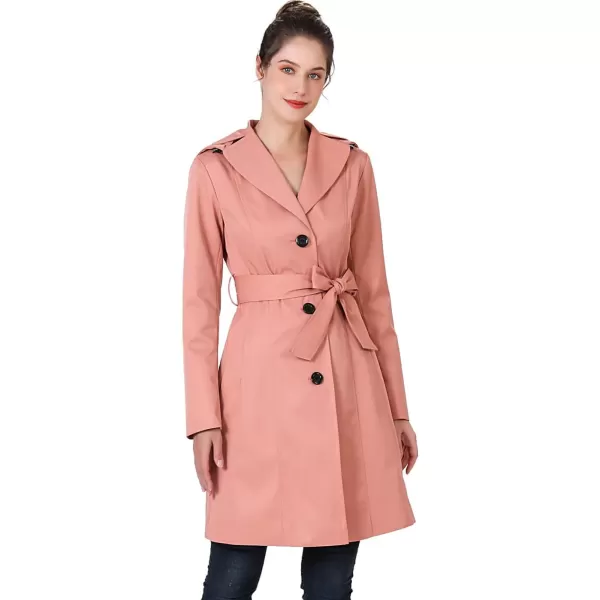 imageBGSD Women Aleah Waterproof Hooded Trench Coat  Regular ampamp Plus SizeGuava