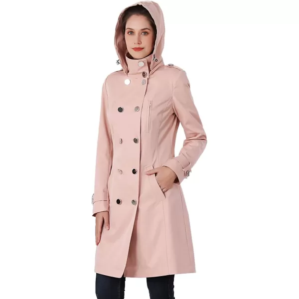 imageBGSD Women Amari Waterproof Hooded Trench Coat  Regular ampamp Plus SizeBlush